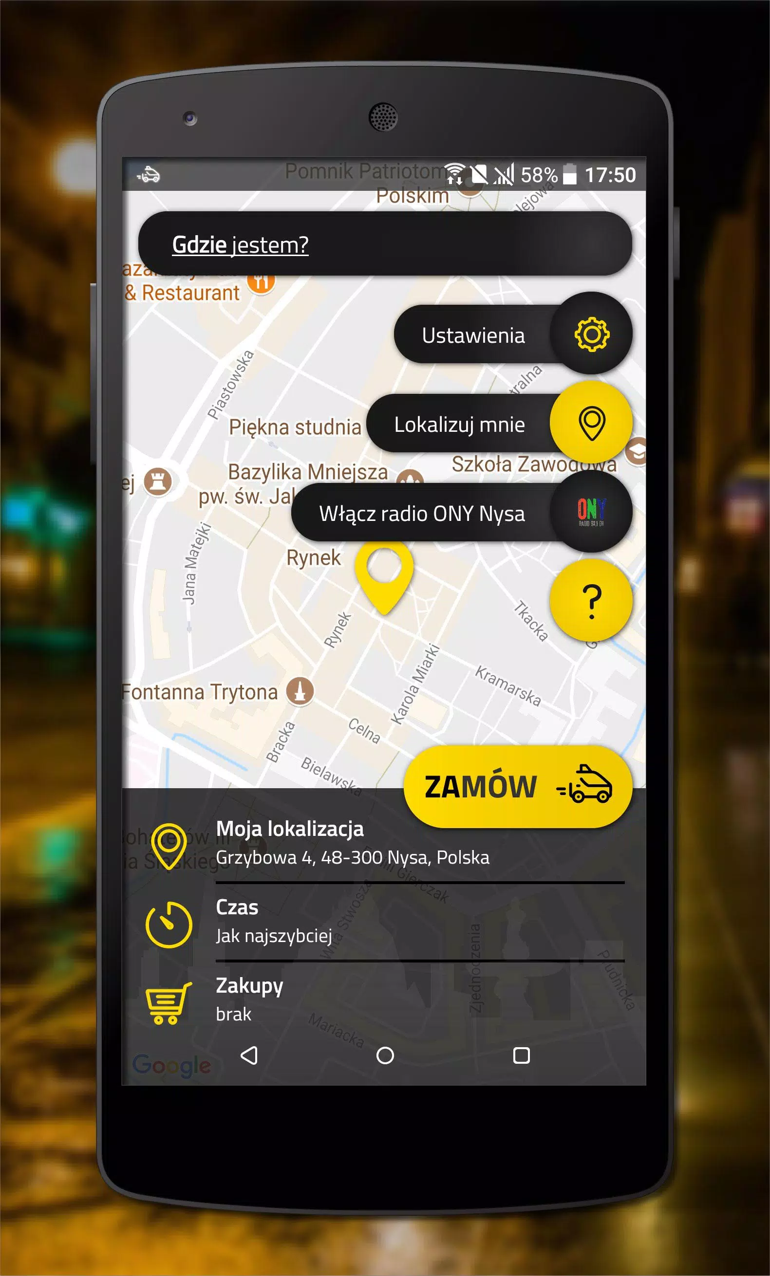 Taxi Nysa APK do pobrania na Androida