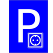 Parking with socket icon