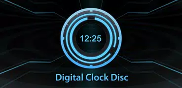 Digital Clock Disc Widget
