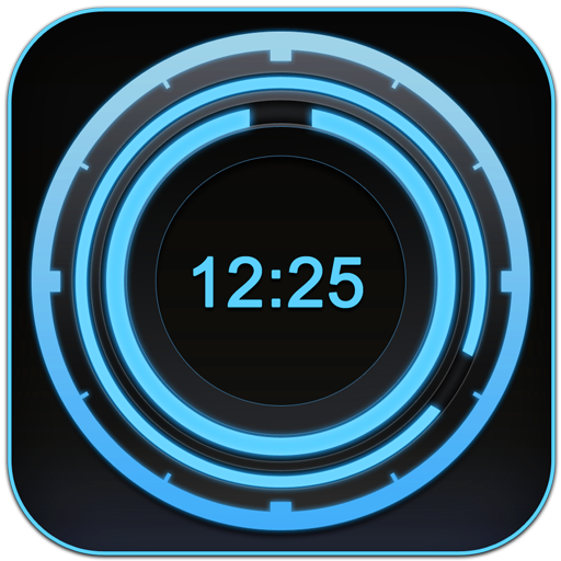 Digital Clock Disc Widget