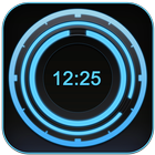 Digital Clock Disc Widget ikon