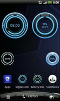 Digital Clock Disc Widget screenshot 1