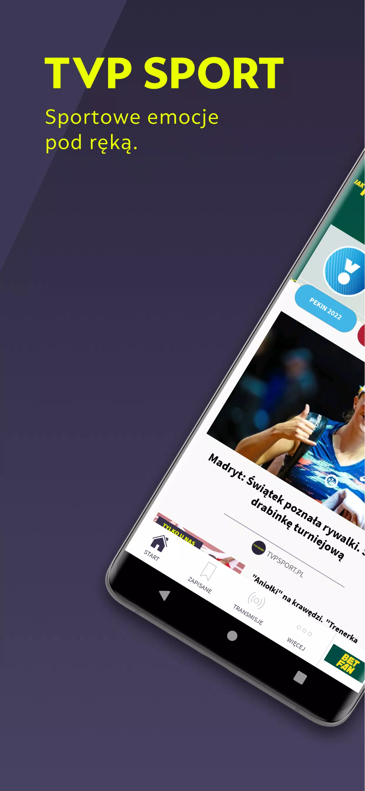 TVP Sport APK do pobrania na Androida