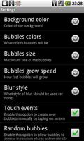 Sweet bubbles - Live wallpaper capture d'écran 1