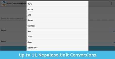 Area Converter Nepal+ capture d'écran 3