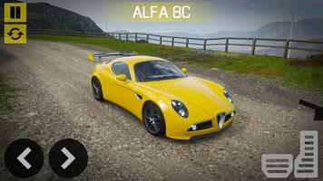 8С Alfa Driver: Italian Drift Poster