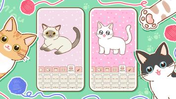Decorating a cat poster