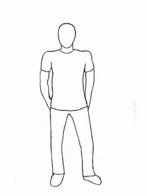 Como desenhar uma pessoa fácil passo a passo / how to draw an easy person 