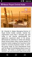Royal Orchid Hotels capture d'écran 1