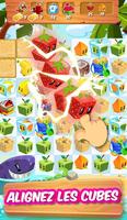 Jus cube: Match 3 Fruit Jeux capture d'écran 1