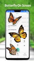 Butterfly on Screen : Real 3D Butterfly in Screen Affiche