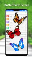 برنامه‌نما Butterfly on Screen : Real 3D Butterfly in Screen عکس از صفحه