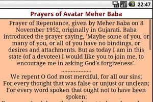 Prayers of Avatar Meher Baba Ekran Görüntüsü 3