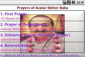 برنامه‌نما Prayers of Avatar Meher Baba عکس از صفحه