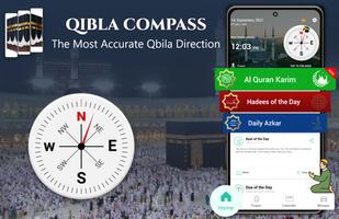 Moslimgebed - Qibla-kompas-poster
