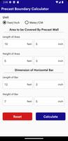 برنامه‌نما Precast Boundary Calculator عکس از صفحه