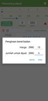 Penimbang digital syot layar 2