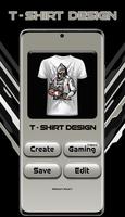 T Shirt Design-Gaming T Shirt Affiche