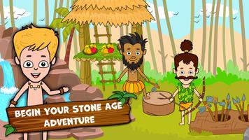 私の石器時代の町：子供用ジュラシック原始人ゲーム スクリーンショット 2