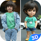 3D Cartoon Figure: 3D Doll Toy icono