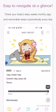 Screenshot 3 for Baby Widget : Baby Tracker