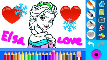 Princess Coloring Pages. poster