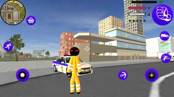 Stickman Prison Stickman Rope Hero Gangstar Crime poster