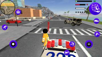 Stickman Prison Stickman Rope Hero Gangstar Crime screenshot 1