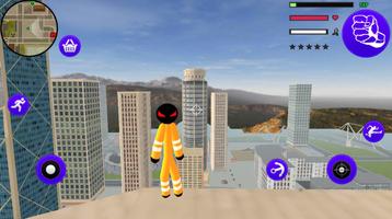 Stickman Prison Stickman Rope Hero Gangstar Crime screenshot 2