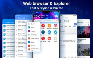 Webブラウザ - 高速、プライバシー、軽量Explorer ポスター