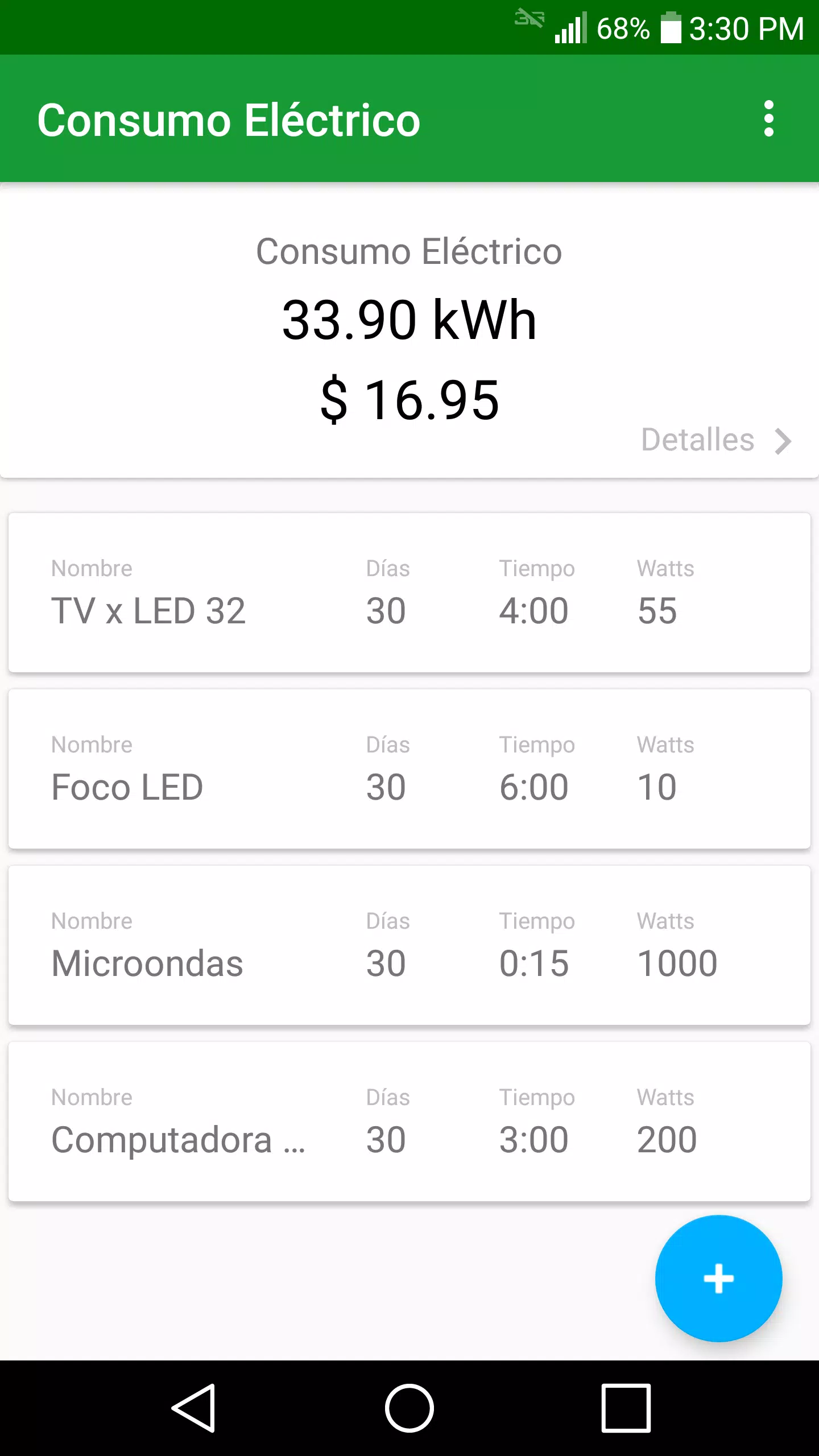 Descarga de APK de Calculadora de Consumo Electri para Android
