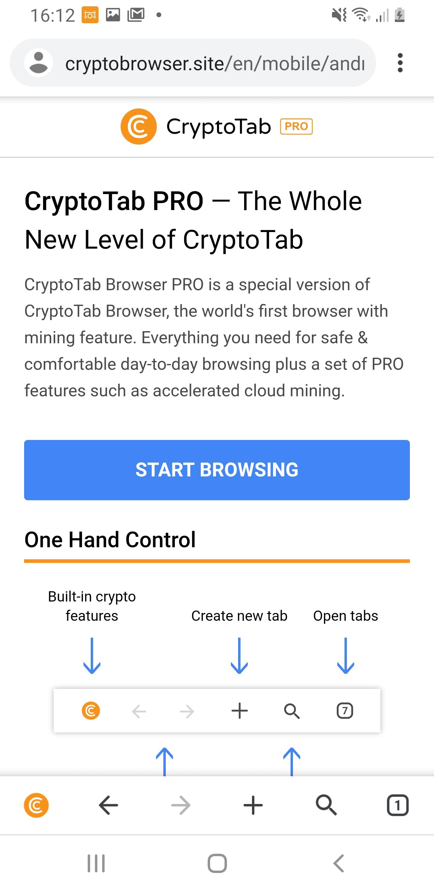 CryptoTab Browser Pro—mine on a PRO level for Android ...