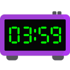 Full-screen digital clock. Tim icône