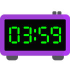 Full-screen digital clock. Tim أيقونة