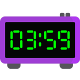 Full-screen digital clock. Tim biểu tượng