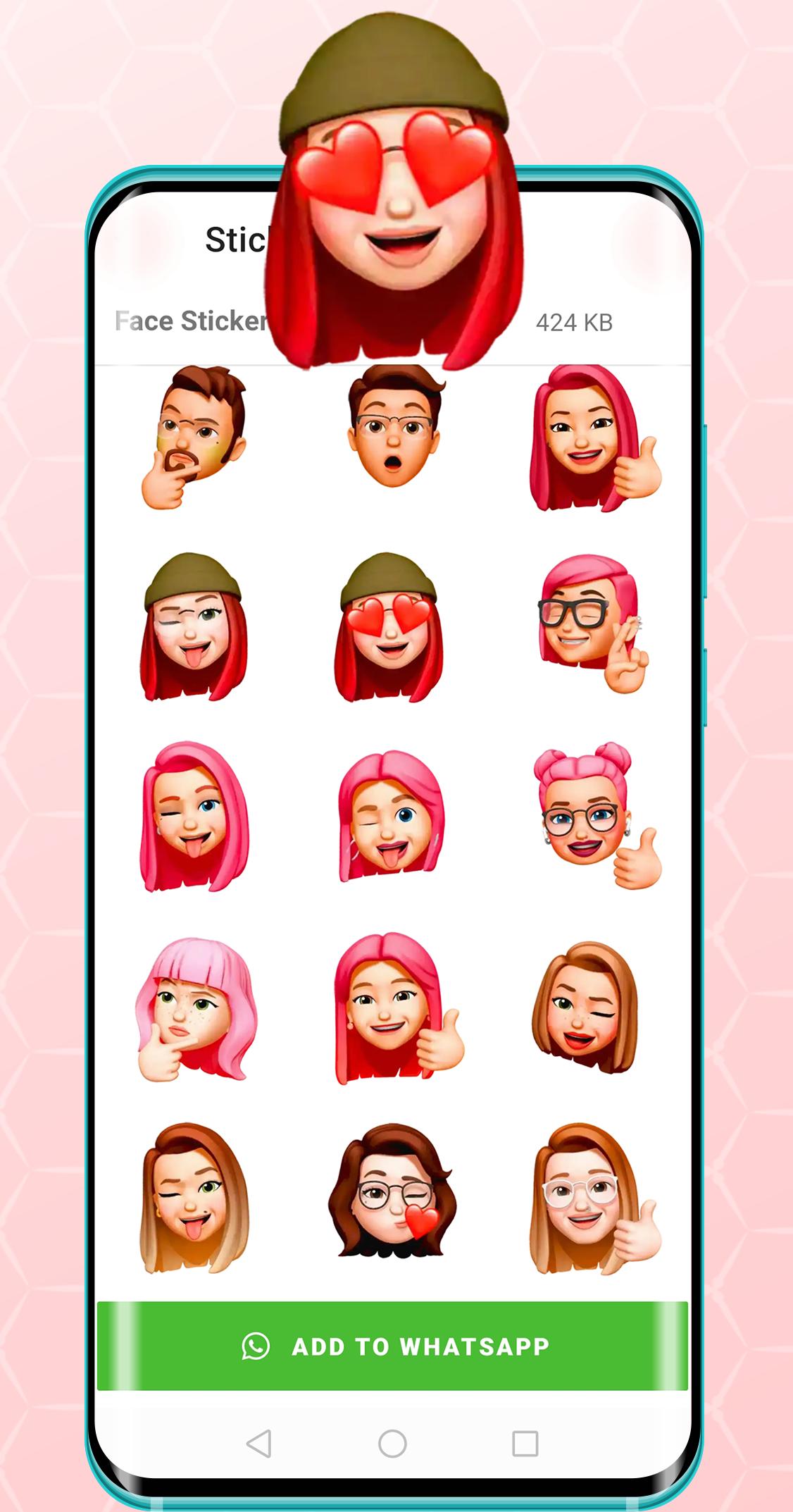 Скачать Memoji Cartoon Stickers 3D APK для Android