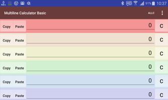 1 Schermata Multiline Calculator Basic