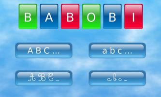 BABOBI : Dictée d'alphabet Affiche