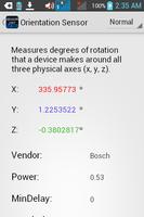 Sensor List capture d'écran 1