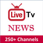Live TV - Indian Live News App with 250+ Channels ikon