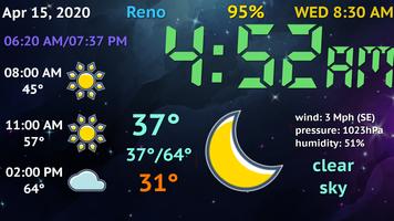 Weather Night Dock v2 Free تصوير الشاشة 2