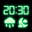 Weather Night Dock with clock