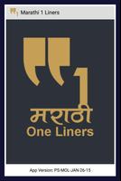 Marathi 1 Liners plakat
