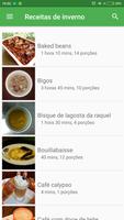 Receitas de inverno grátis em portuguesas پوسٹر