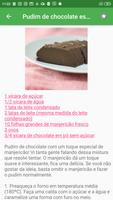 Receitas de Pudim de chocolate grátis imagem de tela 3