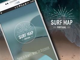 Surf Map Portugal poster