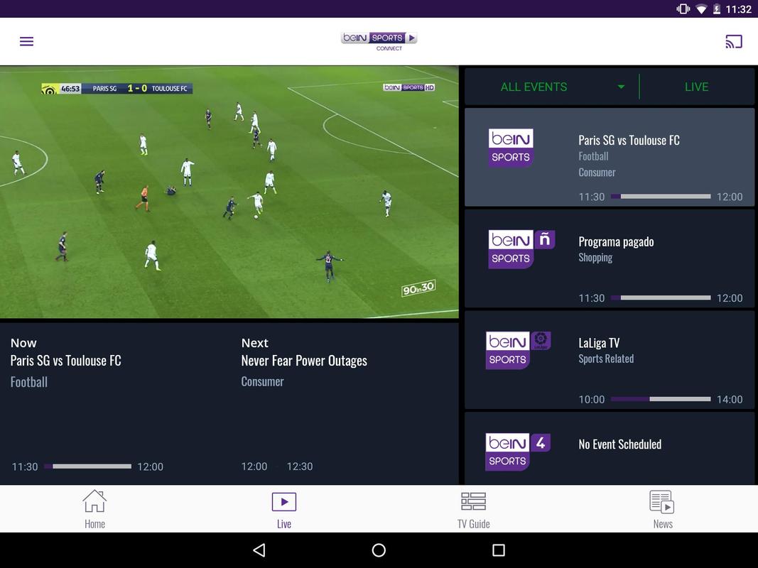 beIN SPORTS CONNECT for Android APK Download