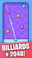 Pool Ball Merge - 2048 Game постер