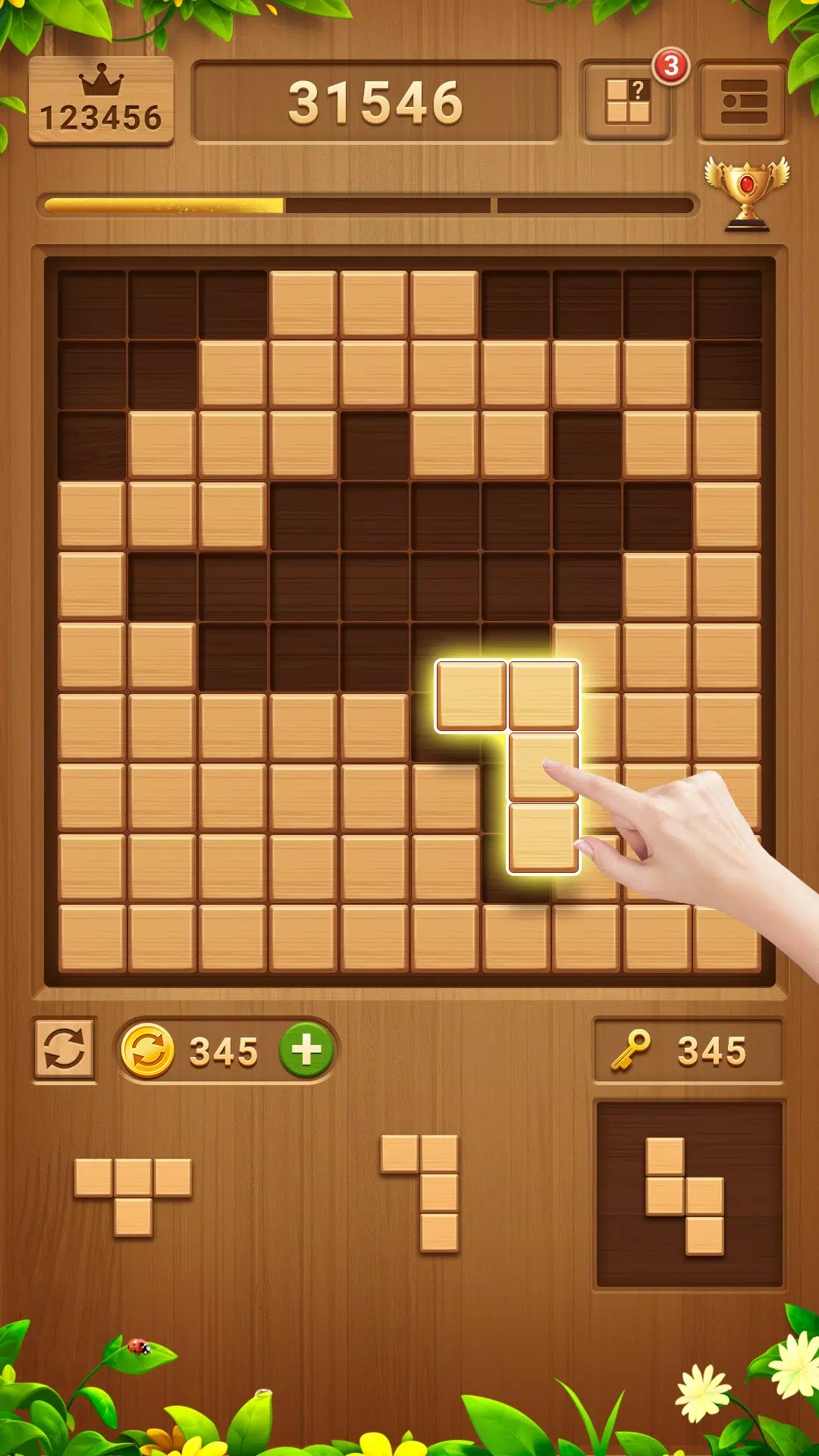 Holzblock Puzzle - Blockspiel für Android - APK herunterladen