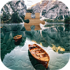 Nature and landscape jigsaw puzzles icon